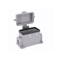 Embase en saillie 10B, Aluminium moulé sous pression, Alliage de zinc moulé, IP65, Sortie horizontale, M20